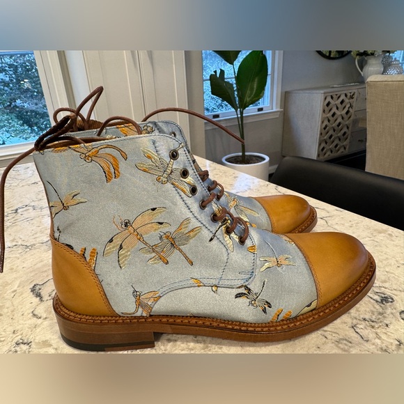 Men's Taft The Jack in Blue Dragonfly Boots - Artisan Handmade in Spain Size 39 - Picture 2 of 11